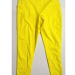 Free People New Womens Movement L Yellow Neon Endurance Leggings Pockets Yoga Ru Photo 2