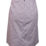 J.Crew Vintage purple and white 100% cotton skirt with POCKETS. Size 14. EUC Photo 6