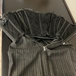 Dolce & Gabbana D&G Grey Pinstripe Gabardine Draped Detail Strapless Mini Dress size S-XS Photo 13