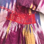 Vintage Afghan/Uzbek Silk Chapan Robe Patchwork Floral & Ikat | Collectors Piece Photo 9