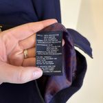 Green w Envy Women's Navy‎ Blue Dress Coat Large Purple Rich Winter Photo 6