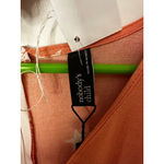 Women's Nobody's Child Orange White Star Print Romper US 12 Photo 5