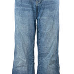 DL1961 Mid Wash Blue High Rise Barrel Baggy Wide Leg Denim Jeans Pants Size 32 Photo 0