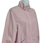 Vintage Nordstrom Baby Pink Light Windbreaker Ruffle Mock Neck Jacket size M / L Size M Photo 13
