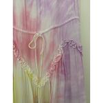 SWF Revolve Tie Dye Dynamic Maxi Dress Tie Straps Rainbow EUC M Australia Pink Size M Photo 3