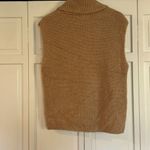 Rachel Zoe  tan knit collared sweater vest large Photo 5