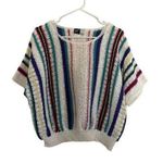 Koret solos knit striped vintage top comfortable casual 90s shirt woven boho Green Size L Photo 0