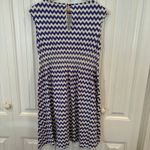 Kate Spade Blue And White Chevron Dress XS Photo 1