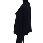 Eileen Fisher  Womens Asymmetrical Zip Jersey Knit Biker‎ Moto Jacket Black Large Photo 2