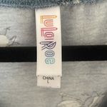 LuLaRoe Slate Blue Blue Print Tee Large Photo 3