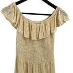 Kiwi & Punch Yellow Romper Ruffle Shoulder Smocked Bodice Size Large New Photo 1