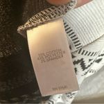 J. Jill Top Sz XL White Black Barley Textured Knit Boatneck Stretchy Long Sleeve Photo 4