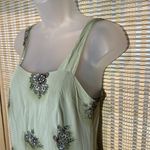 American Eagle  Outfitters Y2K Pale Army Green Floral Sleeveless Mini Dress 4 Photo 7