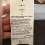 NWT The Drop Women's Avery Square Toe Two Strap Heeled Sandal, Gold, Size 10 Gold Photo 3