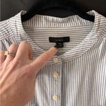 J.Crew  Long Sleeve Cotton Oxford Shirt Stripe Dress Photo 5