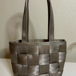 Harveys Seatbelt Handbag Tan Beige Woven Medium Tote Bag Purse Photo 0