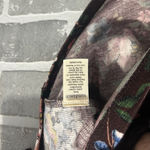 Sundance Dark Floral 3/4 Sleeve Thermal Womens Size Medium Top Purple Photo 6