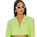 We Wore What  lime green wide leg pant suit and jacket size 4 Photo 1