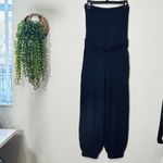 Free People NEW Claire One-Piece Jumpsuit Strapless Terry Navy Indie Sleeze XS Photo 5
