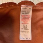 Topshop Scallop Bikini Bottom Burnt Orange Textured Photo 6