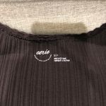 Aerie Dark Brown Chocolate Brown Stretchy Ribbed Tank Top Small Photo 4