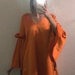 Gianni Bini Never Worn Orange Gold Dress Photo 0