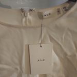 ALC Frank A.L.C. Darden Ruffle Cutt Top Ivory White Size 8 Photo 4