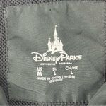  PARKS Black Disney World Hoodie Zipper Rain Jacket, Size Medium Photo 2