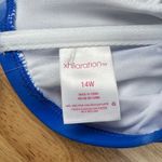 Xhilaration Juniors' Plus Size Blue Tie-Dye Bandeau Bikini Top - Size 14W - NWT Photo 1