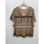 Faded Glory Sheer Babydoll Y2K Top Size 3X Fairy Retro Blouse Casual Artsy Unique Shirt Photo 1