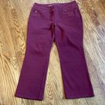 Kim, gravel burgundy elastic women’s jeans Purple Size 18P Photo 0