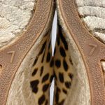 J. Crew Leopard Cheetah Spot Canvas Espadrille 3" Wedge Heel Pump F2027 7 Tan Photo 7