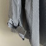 American Eagle Striped Off-Shoulder Top Tie Arm Casual Romantic Large Photo 4