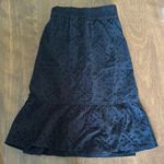 Loft Black Ruffled Bubble Mini Skirt Photo 1