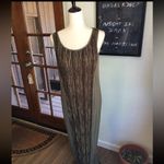 Michael Kors Vintage Earth Tone Plissé Maxi Dress 8 Photo 3