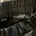 BLANK NYC LIMITED EDITION  Black Faux Leather High Rise Shorts Photo 8