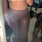 SheIn brown leather pants Photo 3