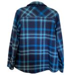 Orvis  flannel shacket blue plaid women's medium Photo 2