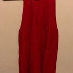 Joie NWOT Gorgeous Red  Silk Tank Top Shirt M Photo 5