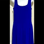 J. Jason Wu Regular Flowy Knit Royal Blue MIDI with Shirred Hem Detail Photo 3
