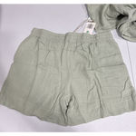 Serra Lounge Wear Green Cotton Gauze Pajama Set Shorts & Top Size L Sleepwear Pj Photo 2