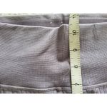 Good American Wide Rib Shine Seamless Compression Leggings Dusty Violet 3/4 L XL Photo 3