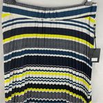 DKNY striped pleated midi skirt elastic waist women’s Size XLarge multicolor Photo 5