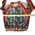 Lucky in Love Colorful Print Striped Tennis Jacket Women’s Size Med (8 Photo 6