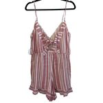 Tularosa NWT Amelia Romper Red and White Size Medium Photo 4