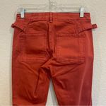 Anthropologie Hei Hei Red Rust Slim Skinny Utility Pocket Cargo Pants Photo 7