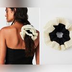 Free People  Presley Cream Hair Scrunchie Photo 1