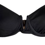 Anne cole  V-Wire Black Bikini Swimsuit Top Size 34C/36B Photo 3