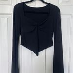 SheIn Black Long Sleeve Top Photo 0