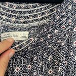 Abercrombie & Fitch Bell Sleeve Boho Romper Navy Geometric Print Size S Peasant Photo 2